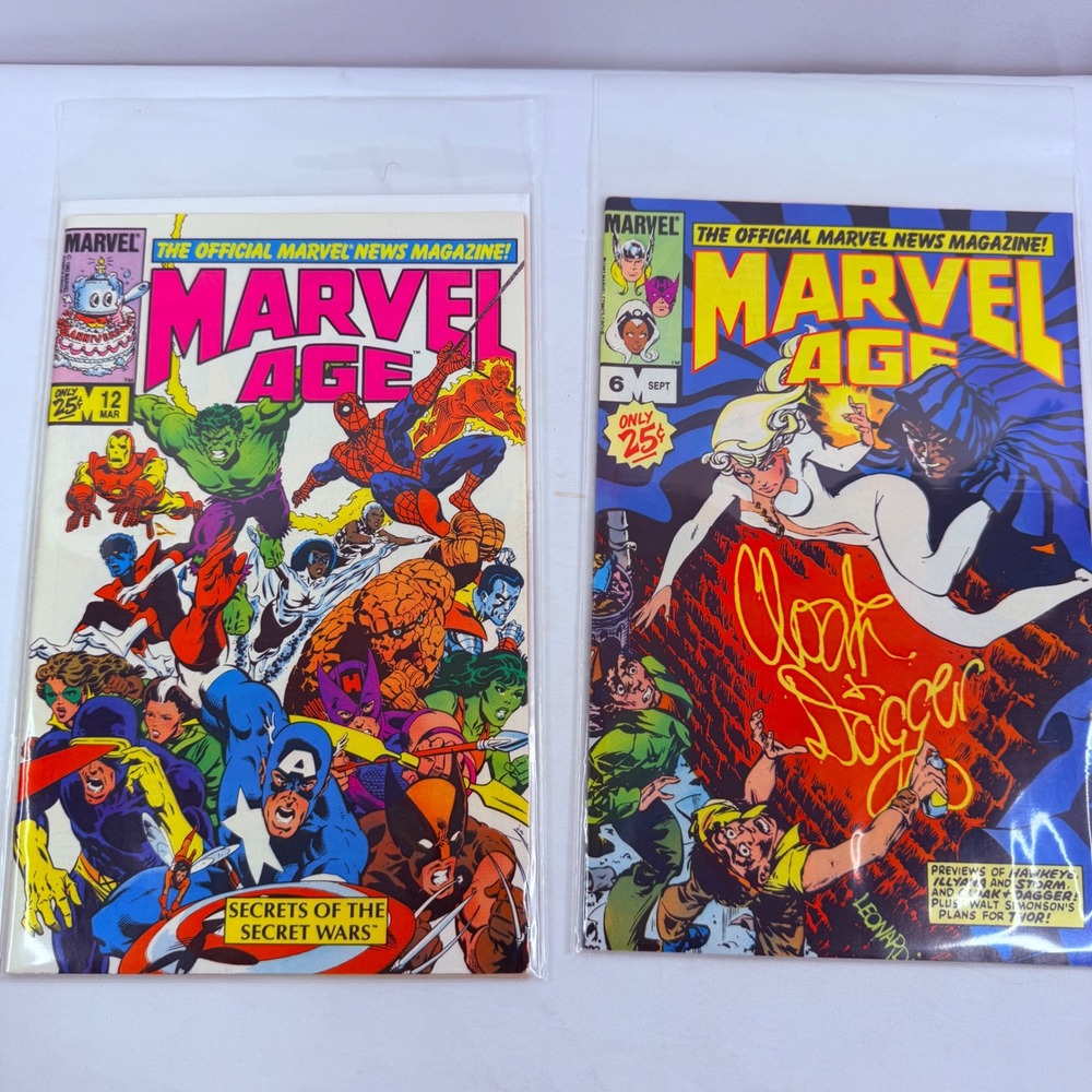 Marvel Age 6 & 12 lot Secret Wars & Beta Ray Bill Preview appearance